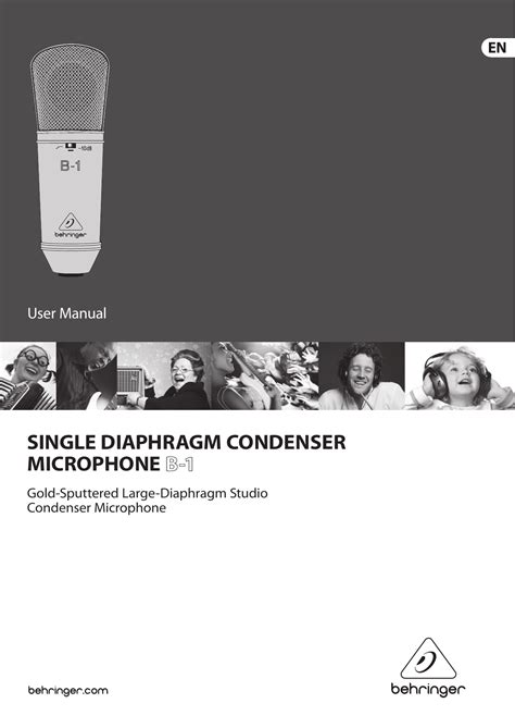 User Manual of Product 1: Behringer B.